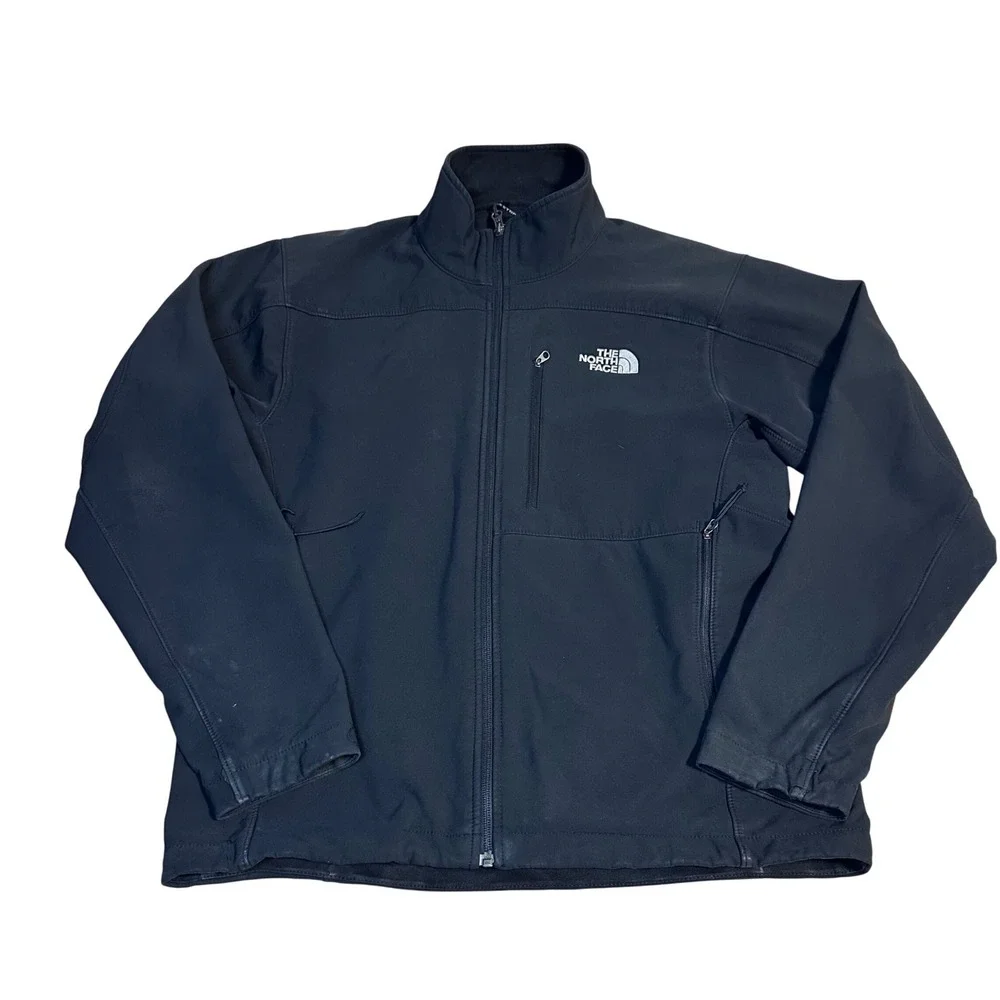 The North Face Mens Apex Bionic Softshell Jacket Black Size Medium M Full Zip
